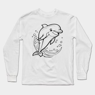 I Love Dolphins Long Sleeve T-Shirt